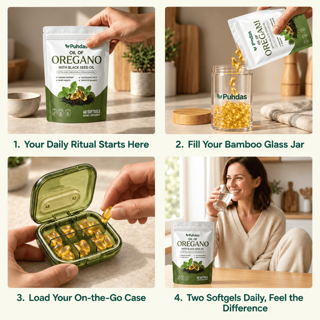 Puhdas® Oil Of Oregano Softgels - Puhdas