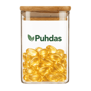 Bamboo Lid Glass Jar - Puhdas