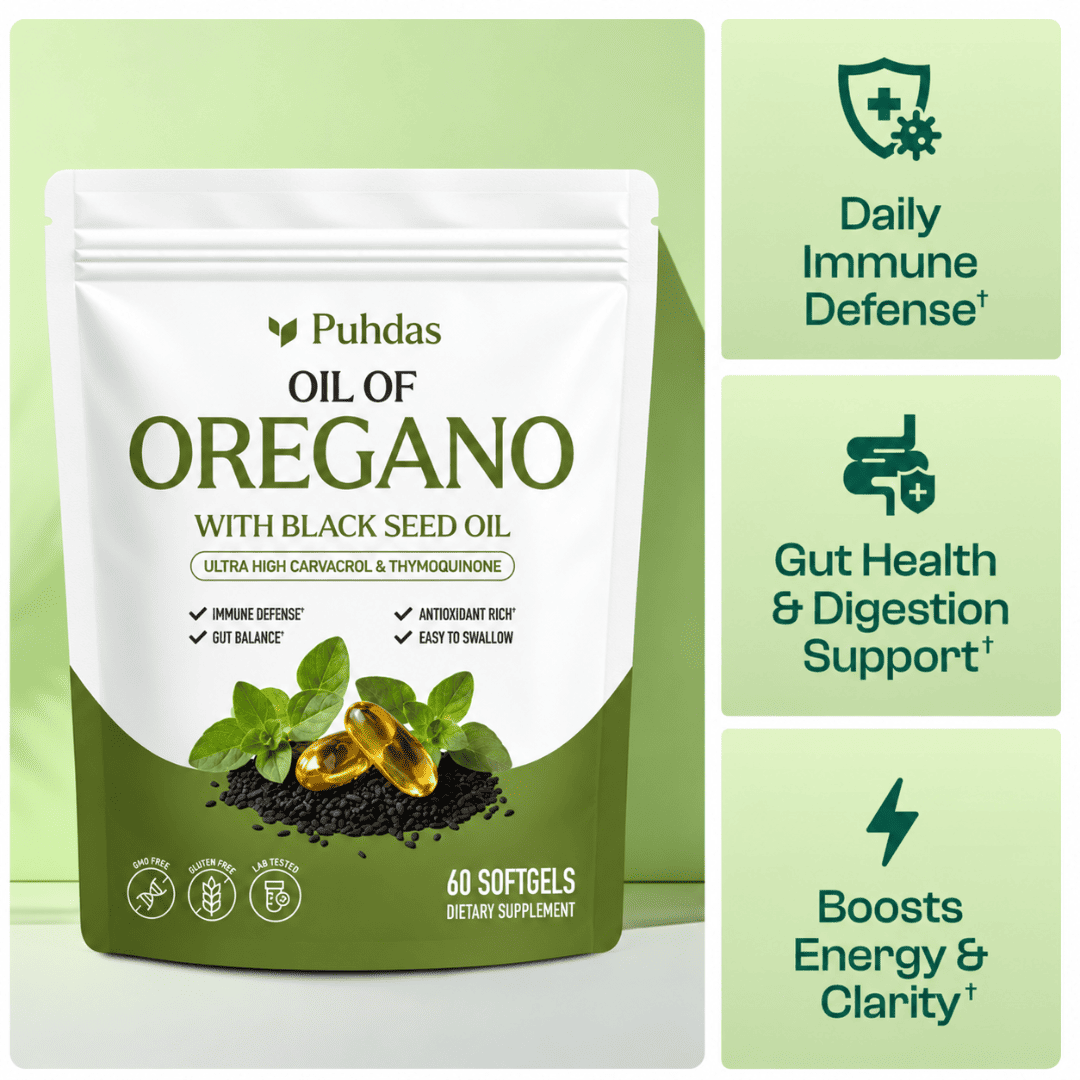 Puhdas® Oil Of Oregano Softgels - Puhdas