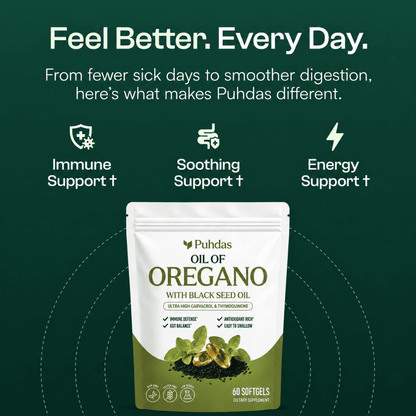 Puhdas® Oil Of Oregano Softgels - Puhdas